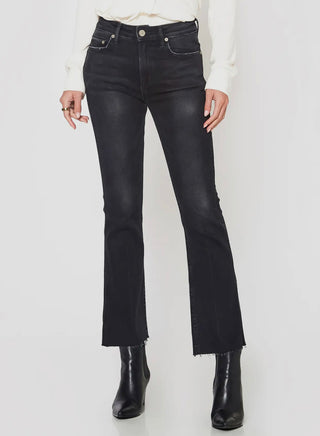 NoEnd Black Denim With Frayed Hem