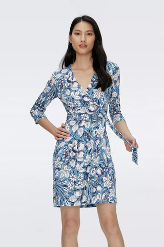 Diane Von Furstenberg Julian Dress Bird of Paradise Ivory