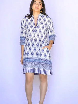 Dolma Amelia Navy & White Dress