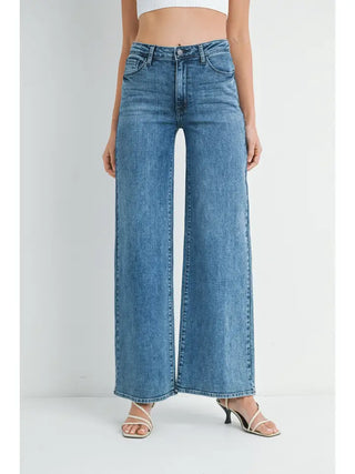 Wide Leg Denim Pants