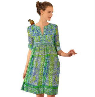 Gretechen Scott Watteau Crinkly Borderline Dress