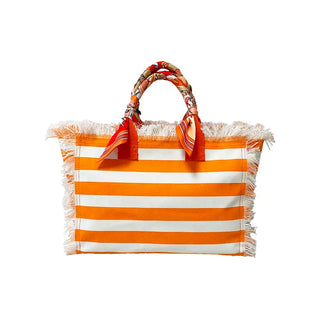 Cotton Bag With Stripes