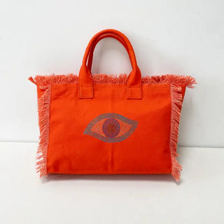 Evil Eye Canvas Bag