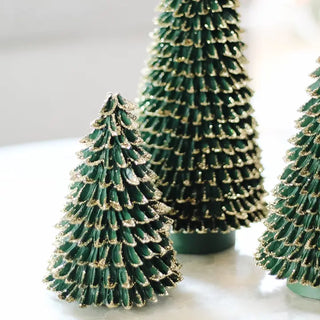Banaba Cone Tree (Glittered Green)6"