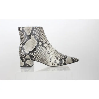 Python Embossed Leather Bootie