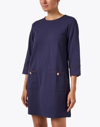 Duffield Lane Caitlyn Dress Navy