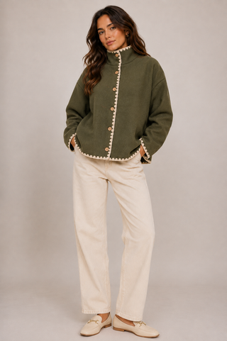 Crochet Trim Jacket