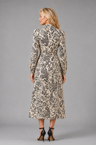 Velvet Midi with Front Ruching