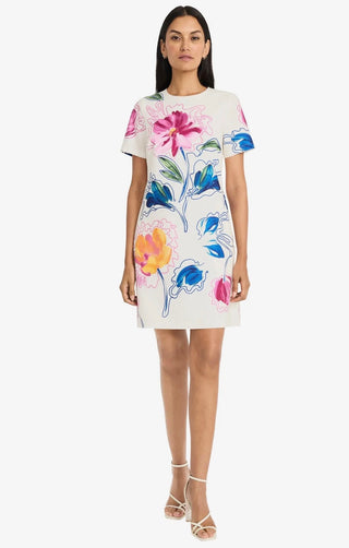 Crew Neck With Flowers