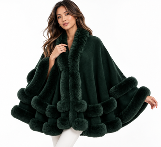 Faux Fur Cape