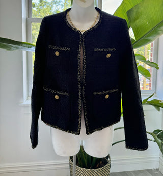 Attentif Black Tweed Jacket