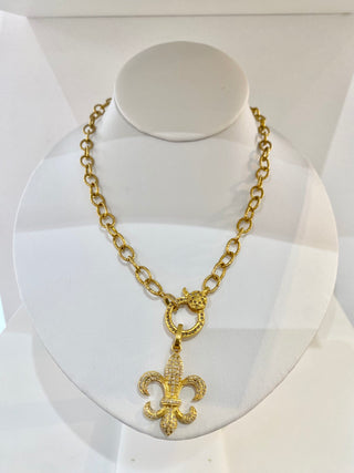 Benazir Fleur de Lis Necklace