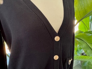 Peace of Cloth Boyfriend Cardigan Black