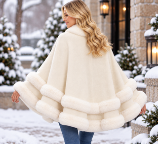 White Hooded Cape