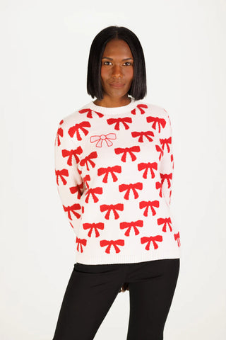 Duffield Lane Bow Sweater (Cream)