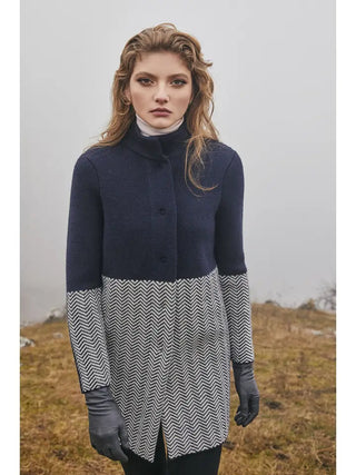 Herringbone Wool Coat