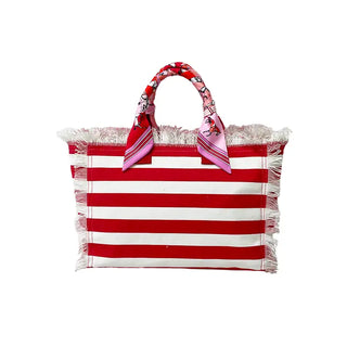 Cotton Bag With Stripes