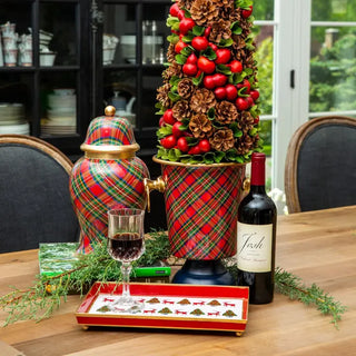 Royal Tartan Enameled Wine Chiller