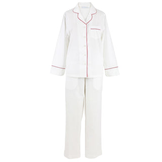 White PJ With Red Stripe