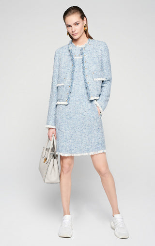 Escada Cotton Tweed Shift Dress