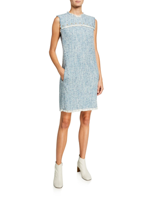 Escada Cotton Tweed Shift Dress