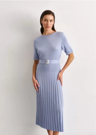 Rolled Neck Knitted Dress