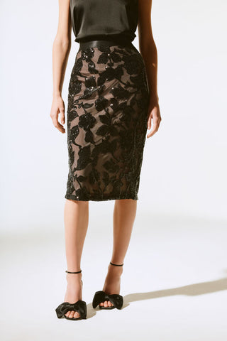 Joseph Ribkoff Sequined Skirt