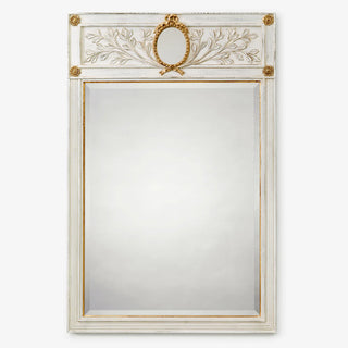 Decorative Crafts MONZA White Wood Mirror