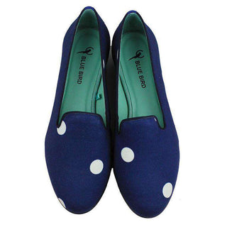 Blue Bird Polka-Dot Loafers